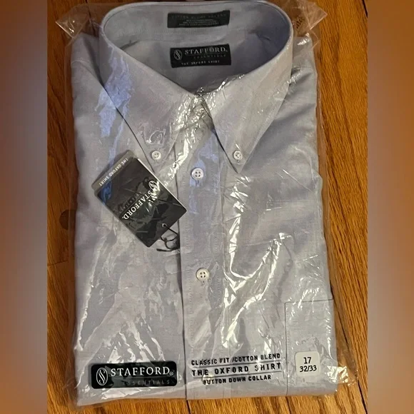 Stafford | Shirts | New Stafford Classic Fit 73233 Light Blue Oxford Shirt  | Poshmark